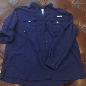 Navy PFG Columbia shirt